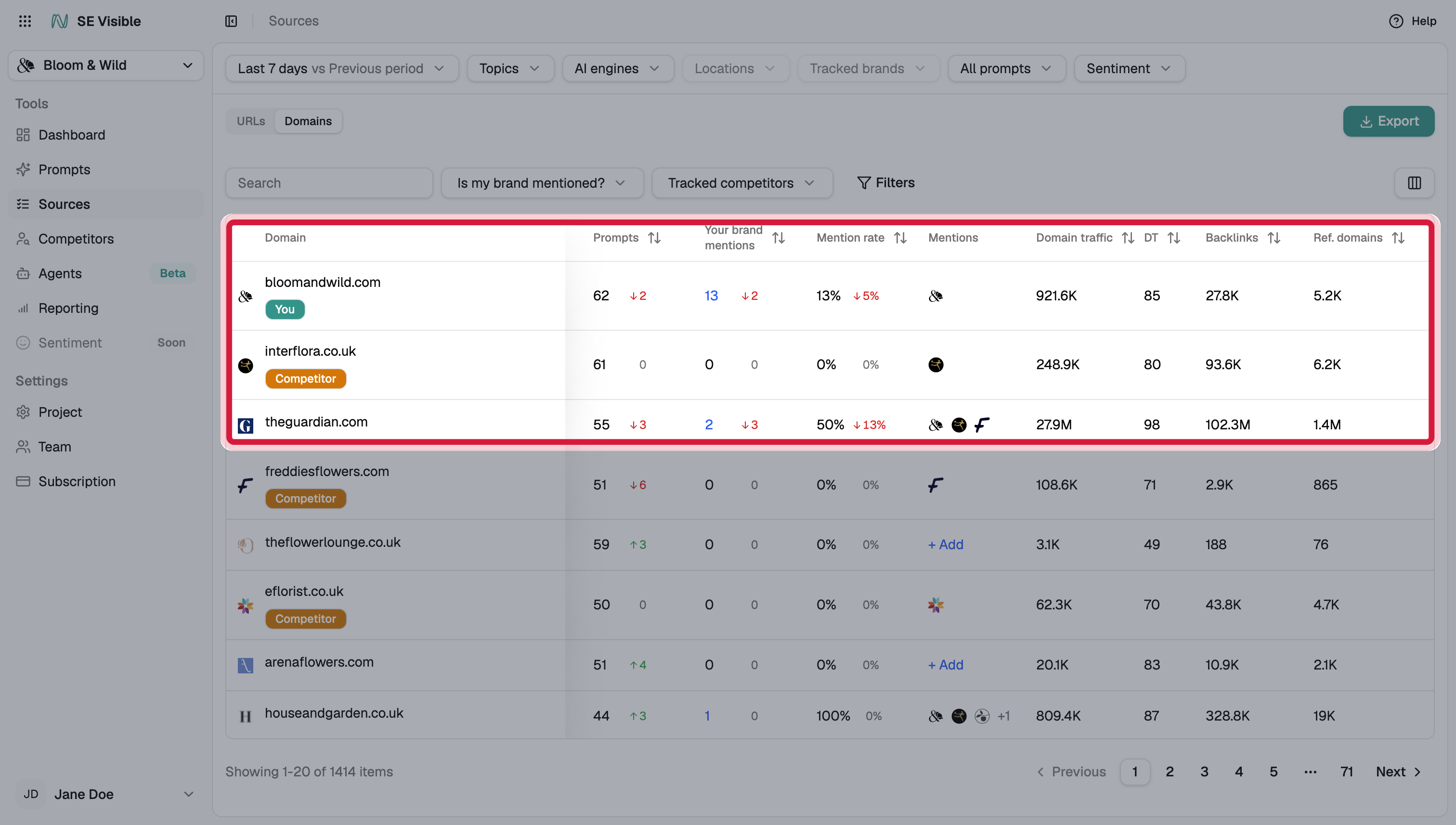 se-visible-sources-domains-extra-columns-first-rows-annotated.png