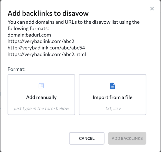 Add backlinks to disavow_S2