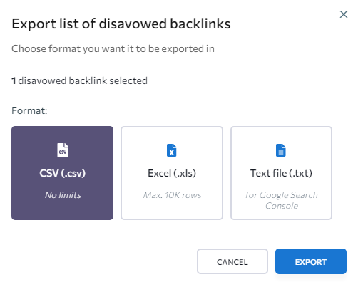 Export-disavow-backlinks.
